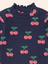 Load image into Gallery viewer, Hux Baby - Very Cherry Rib skivvy  - Navy Multi
