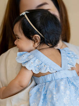 Load image into Gallery viewer, Bebe - Zara Embroidered Overlay Dress - Sky Blue
