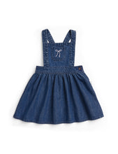 Load image into Gallery viewer, Aster &amp; Oak - Bow Denim Pini Dress -
