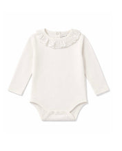 Load image into Gallery viewer, Aster &amp; Oak Coconut Ruffle Onesie
