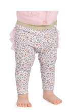 Load image into Gallery viewer, Fleur Harris - Forget me Nots - Fabulous Frilled Legging - Snow
