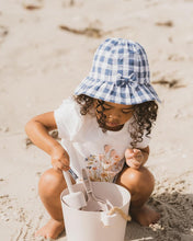 Load image into Gallery viewer, Bebe - Hallie Blue Check Sun Hat
