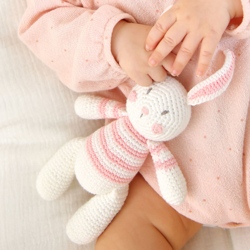 Albetta - Crochet Bunny Rattle Toy
