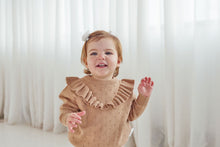 Load image into Gallery viewer, Aster &amp; Oak - Cocoa Ruffle Knit Jumper - Cocoa
