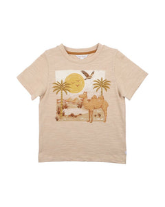 Fox & Finch - Bebe- Desert Mirage Camel Tee- Tan