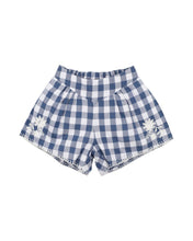 Load image into Gallery viewer, Bebe- Hallie Embroidered Short- Blue Check
