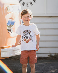 Bebe - Harlan Aviation Dog Tee - Grey Marle