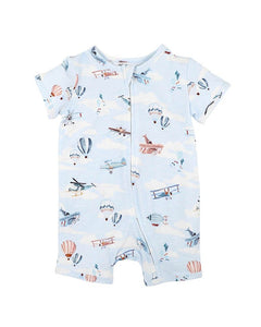 Bebe - Harlan Short Sleeve Zipsuit - Harlan Print