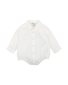 Bebe- Jude Shirt Bodysuit- Ivory