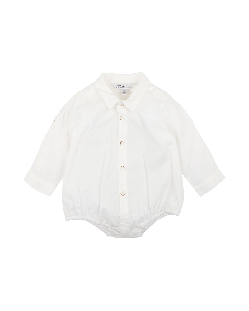 Bebe- Jude Shirt Bodysuit- Ivory