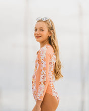 Load image into Gallery viewer, Bebe Micha- Long Sleeve Sunsuit- Micha Print
