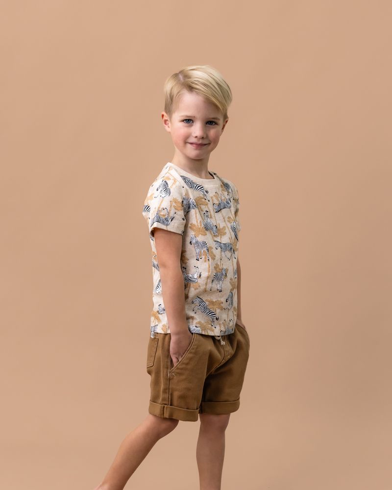 Fox & Finch - Bebe - Savanna Print Tee - Savanna Print