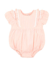 Load image into Gallery viewer, Bebe- Sage Woven Frill Bodysuit- Chalk Pink
