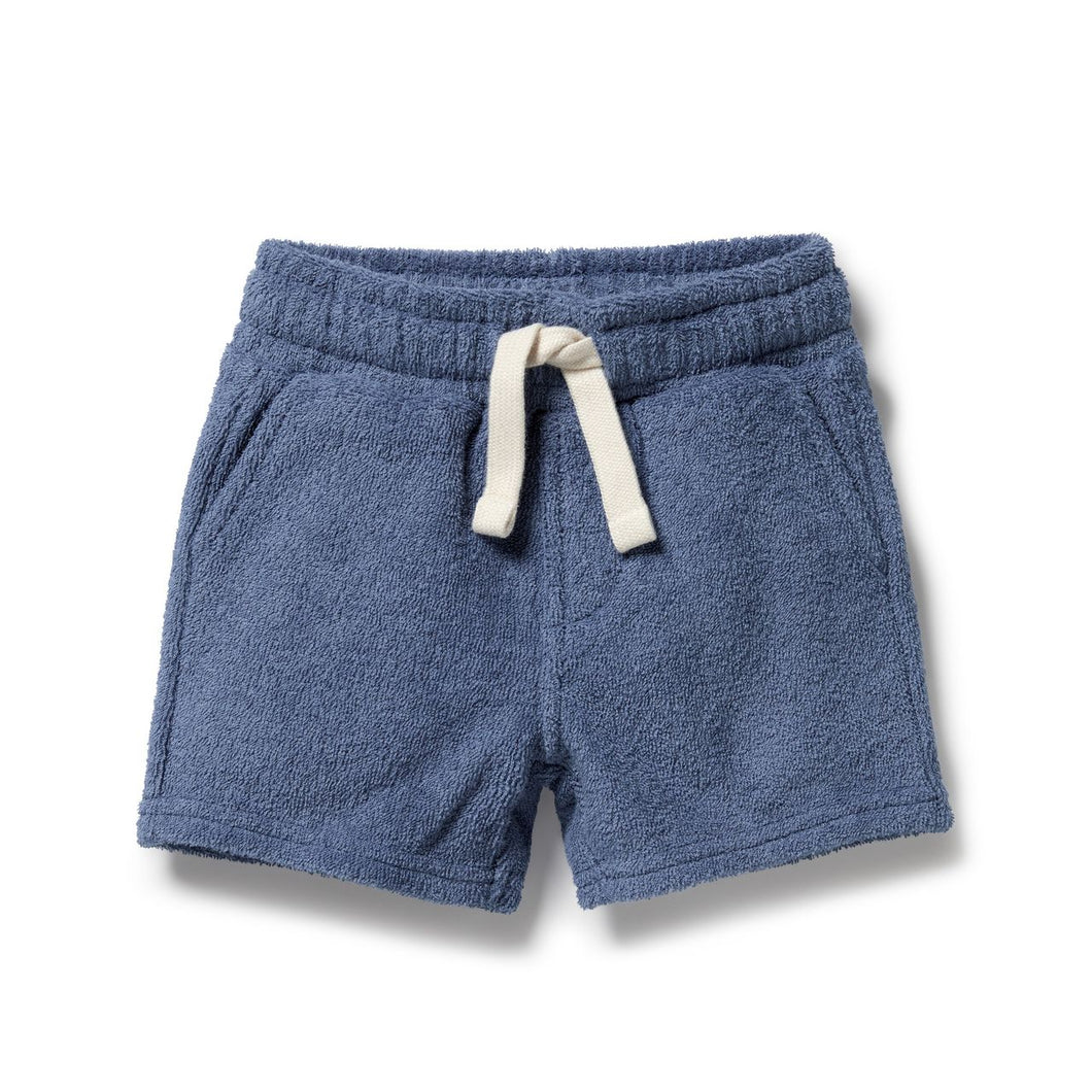 Wilson & Frenchy Deep Blue Organic Cotton Terry Short