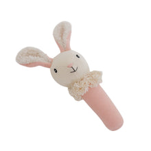 Load image into Gallery viewer, Emotion Kids - Nibbles Bunny Knitted Rattle - Dusty Blue or Sage

