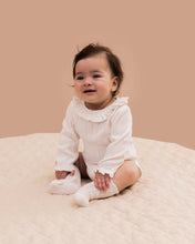 Load image into Gallery viewer, Bebe - Organic Pointelle Long Sleeve Bodysuit - Cloud or Pale Pink
