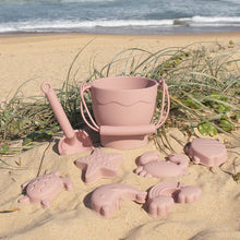 Load image into Gallery viewer, Living Textiles - 8pc Silicone Bucket set - Light Blue or Light Pink
