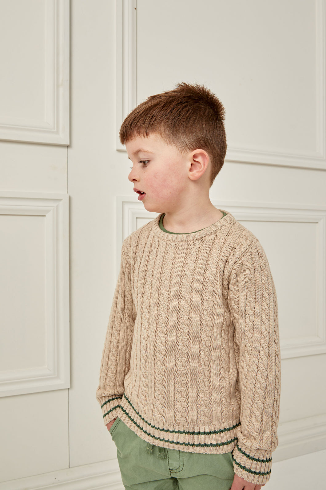 Milky - True Natural Cable Knit Jumper