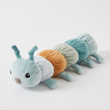 Load image into Gallery viewer, Pilbeam Charlie The Caterpillar Rattle - Pink or Blue
