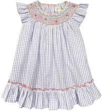 Load image into Gallery viewer, Albetta- Daisy Embroided Hand Smocked Dress
