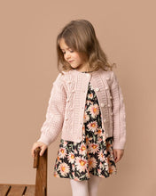 Load image into Gallery viewer, Bebe/Fox &amp; Finch -Midnight Daisy  Pom Pom Knitted Cardigan - Oat
