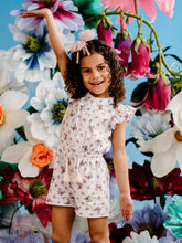 Load image into Gallery viewer, Fleur Harris - Fluttering Frill Playsuit - Cream Pink
