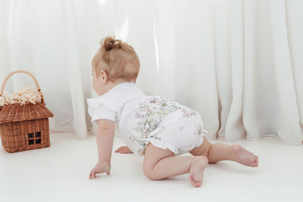 Aster & Oak - Fairytale Ruffle Bloomers - White