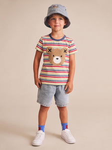 Hux Baby - Furry Vintage Stripe - Multi