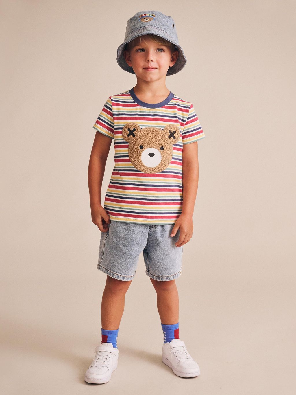 Hux Baby - Furry Vintage Stripe - Multi