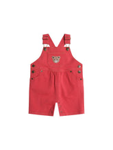 Load image into Gallery viewer, Hux Baby - Denim Short Overalls - Chilli Red
