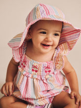 Load image into Gallery viewer, Huxbaby - rainbow Stripe Frill Playsuit
