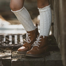 Load image into Gallery viewer, Bebe - Pointelle Knee High Socks - CLOUD , ALMOND or Dusky Pink
