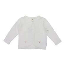 Load image into Gallery viewer, Korango - Rosettes Cardigan - White or Pale pink
