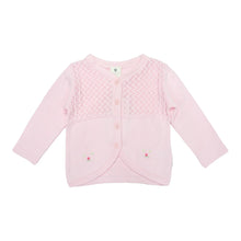 Load image into Gallery viewer, Korango - Rosettes Cardigan - White or Pale pink
