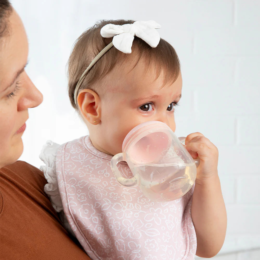 Living Textiles - Sippy Cup - Light Pink or Dusty Blue