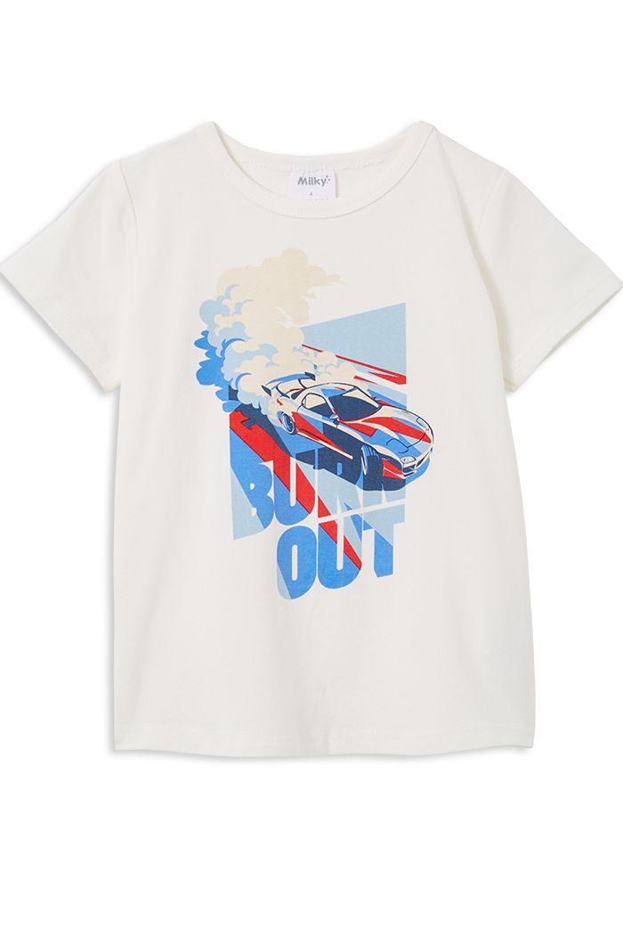 Milky - Burnout Tee - Off white