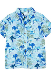 Milky- Paradise Shirt-White/blue