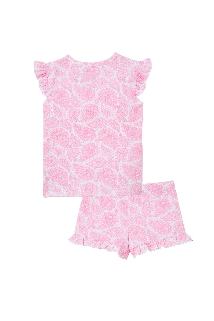 Milky- Pink Paisley Pyjamas- White/Pink