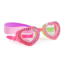 Load image into Gallery viewer, Sal &amp; Be - Bling 2 0 Swim Goggles - White Cherry Blossom, Jawsome,Jetaime,Princess Crown,Serpent, Shore - Seashell Pink, Tropical Tanzanite,prehistoric Times - Carnivore, Cake whoopie pie,Multi, Draco the Dragon, Strange Things
