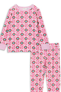 Milky - Retro Girls Pyjamas - Powder Pink