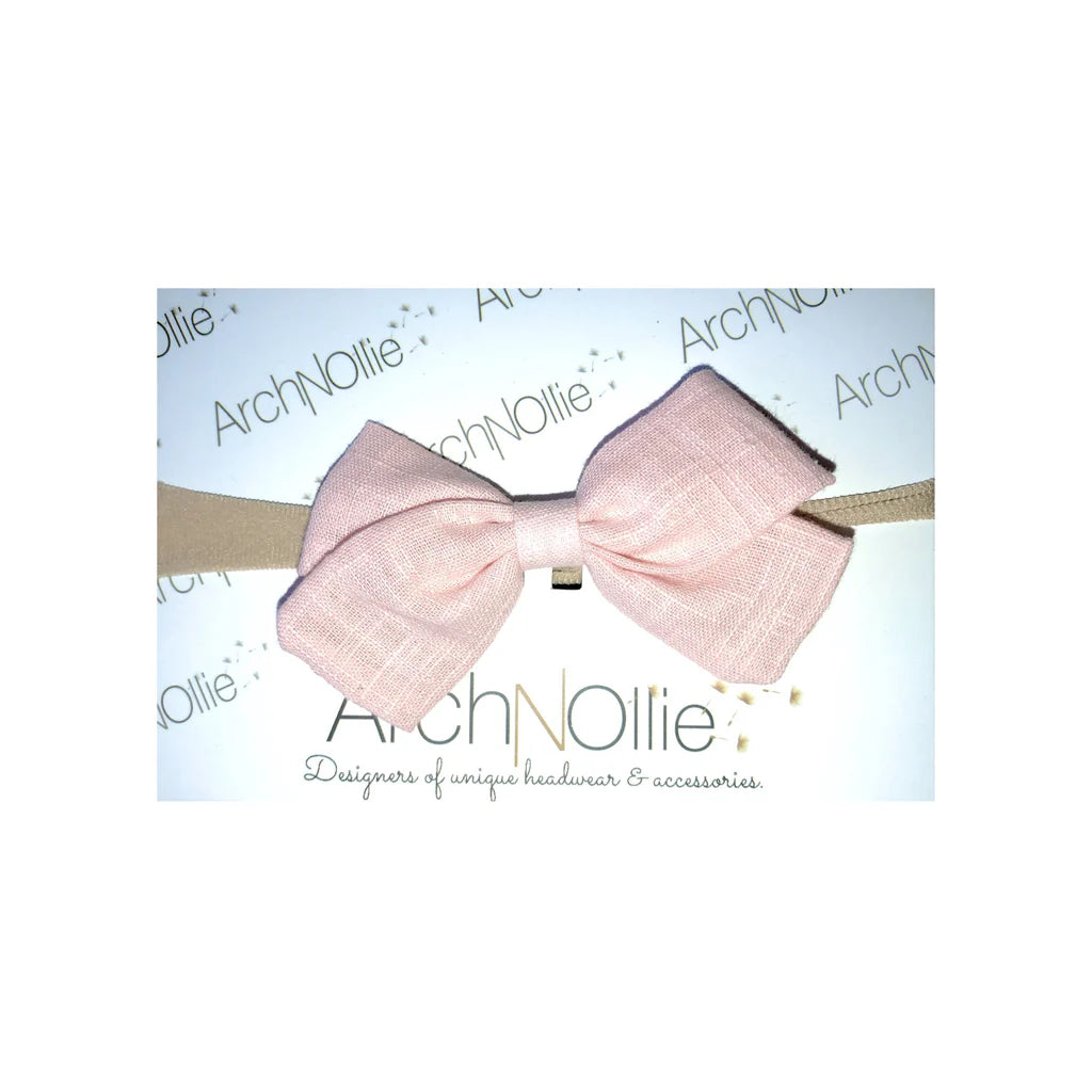 Arch n Ollie - Sophia Linen Rose Single Headband