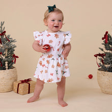 Load image into Gallery viewer, Snuggle Hunny - Christmas - Gingerbread Organic Dress
