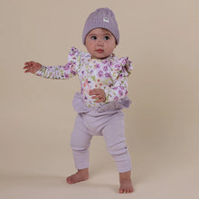 Load image into Gallery viewer, Snuggle Hunny - Organic Pants with Frill - Lavender
