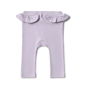 Snuggle Hunny - Organic Pants with Frill - Lavender