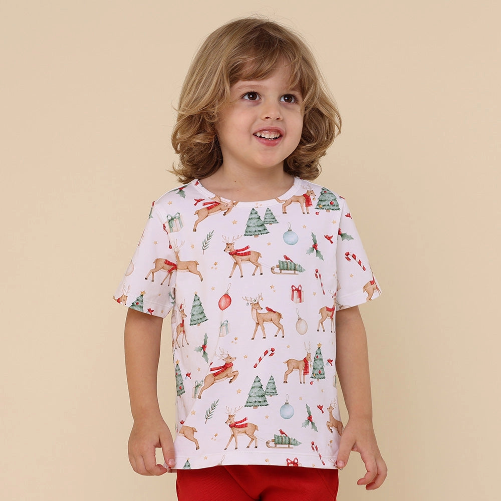 Snuggle Hunny - Christmas - Prancer & Friends Organic T-Shirt