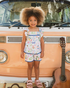 Fox & Finch/Bebe - summer Vacay Ric Rac Short