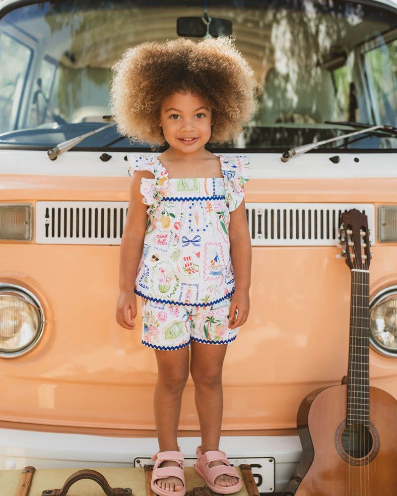 Fox & Finch/Bebe - summer Vacay Ric Rac Short