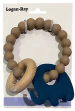Load image into Gallery viewer, Logan &amp; Ray Silicone &amp; Beechwood Teether
