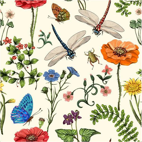 ArchnOllie Organic Cotton Swaddle - Vintage Insects