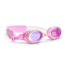 Load image into Gallery viewer, Sal &amp; Be - Bling 2 0 Swim Goggles - White Cherry Blossom, Jawsome,Jetaime,Princess Crown,Serpent, Shore - Seashell Pink, Tropical Tanzanite,prehistoric Times - Carnivore, Cake whoopie pie,Multi, Draco the Dragon, Strange Things
